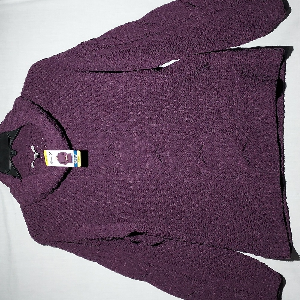 NWT Seven7 cable knit sweater women's size medium